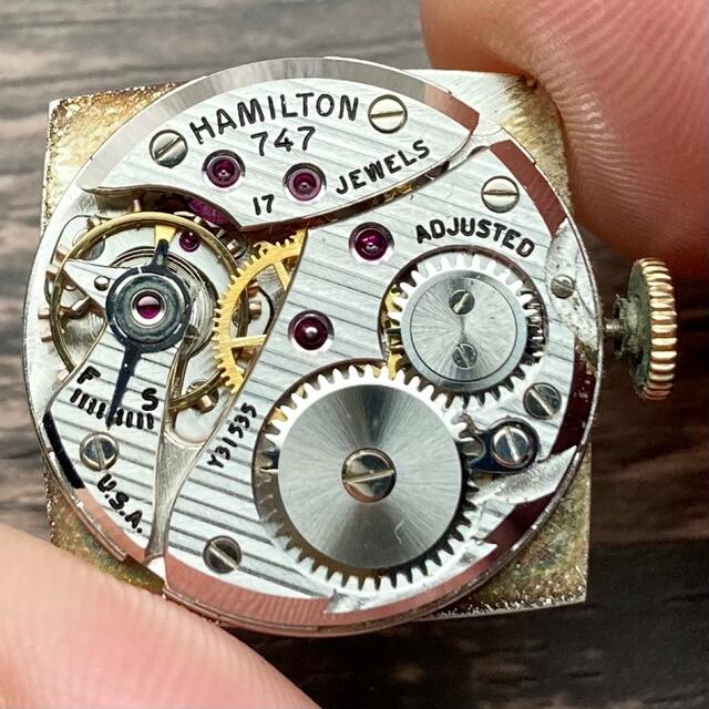 Hamilton - 【動作良好】ハミルトン アンティーク 腕時計 1940年代 手