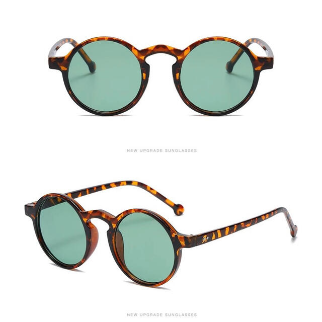 サングラス ラウンド メガネ べっ甲柄 レンズ 伊達メガネ UV400
