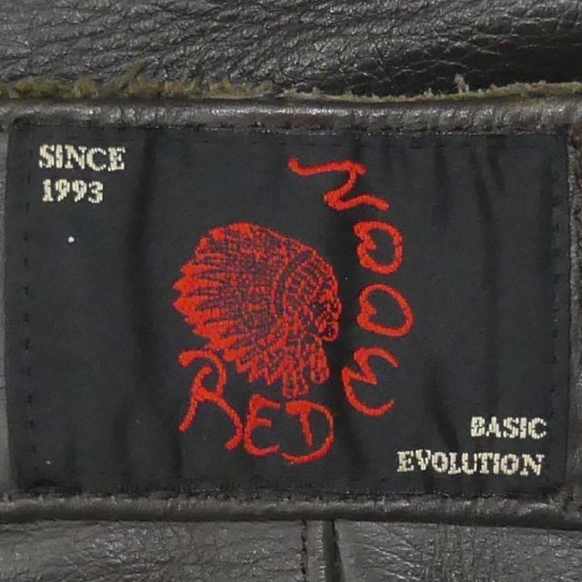 REDMOON - レザーパンツ バイク 本革 レッドムーン メンズ 茶 S革