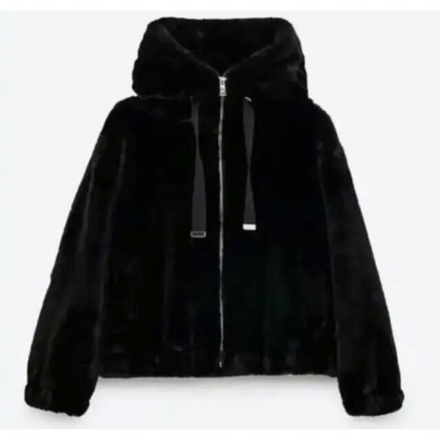 ZARA - ZARA フェイクファー パーカー XSの通販 by D.M.SHOP｜ザラなら