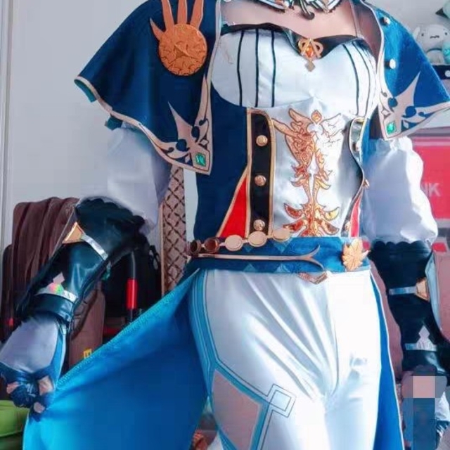 S⑫3 原神 ジン コスプレ 武器 模様 靴 ウィッグ 高品質の通販 by R's