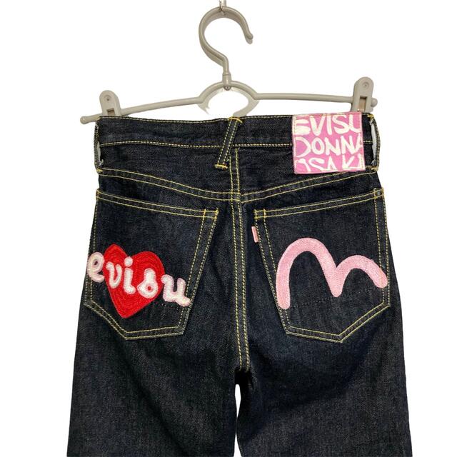 EVISU - EVISU DONNA【濃紺】【超美品】カモメ・ロゴ刺繍デニムパンツ
