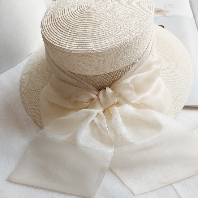 FOXEY - FOXEY❤️【Hat Torte】👒ホワイト 杉咲花さん着 ストロー