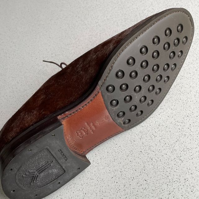 YANKO - 【未使用】YANKO ドレスシューズ ホールカット プレーントゥー