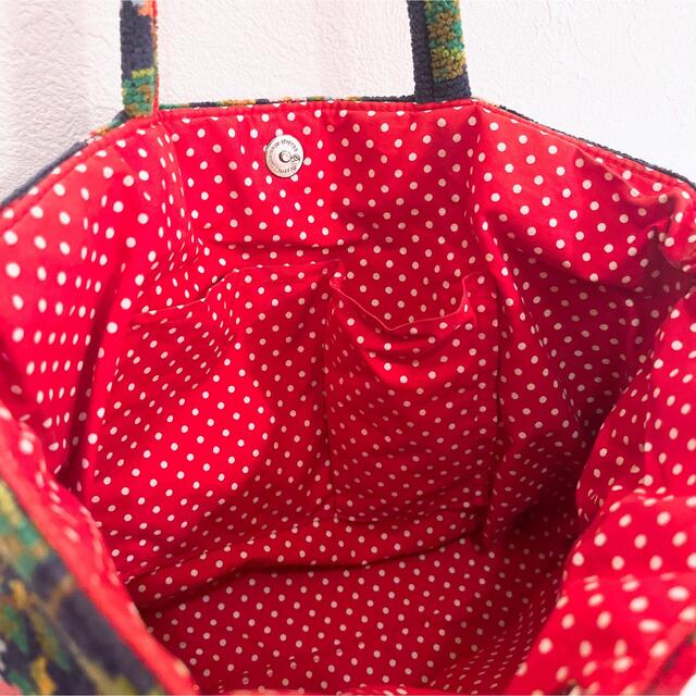 FEILER - フェイラー ストロベリーフィールド トートバッグ ネイビーの