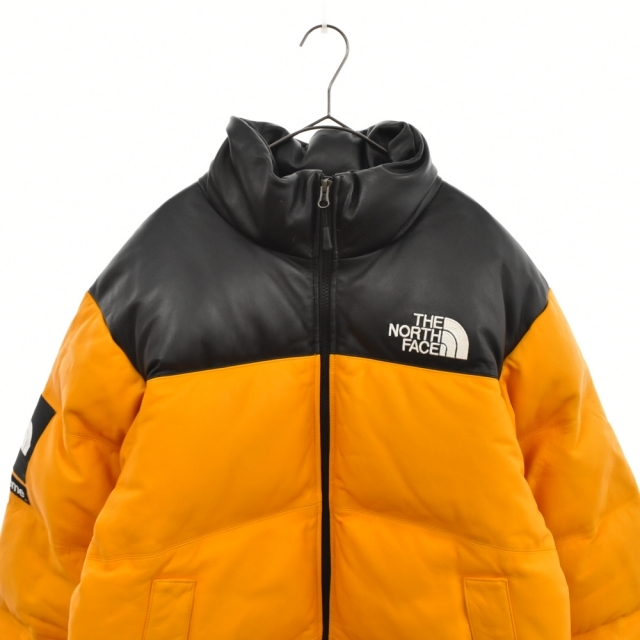 Supreme - SUPREME シュプリーム 17AW Leather Nuptse Jacket×ノース