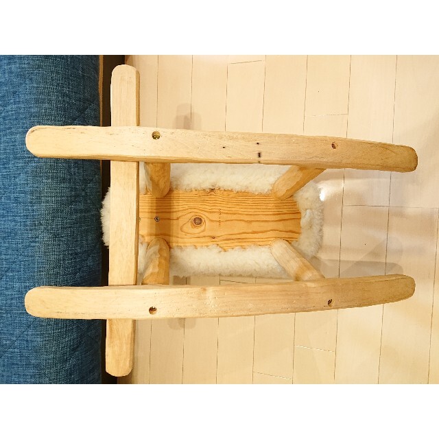 北欧家具 puu ja puu プーヤプー ひつじ 木馬 羊ロッキングチェアの