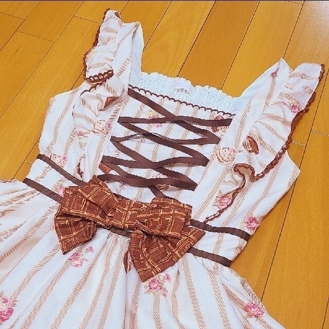 LIZ LISA - リズリサ☆スィートラテチョコレート柄ワンピースの通販 by