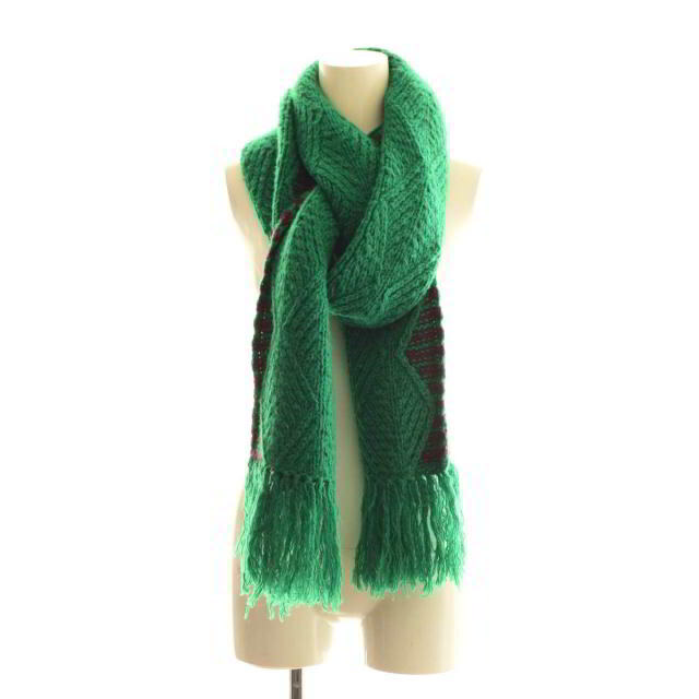 DRIES VAN NOTEN - DRIES VAN NOTEN メリノウール フリンジ マフラーの