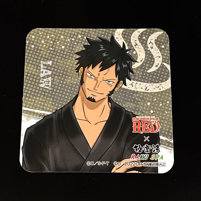 ワンピース トラファルガー・ロー 極楽湯 ラクスパ コラボ コースター