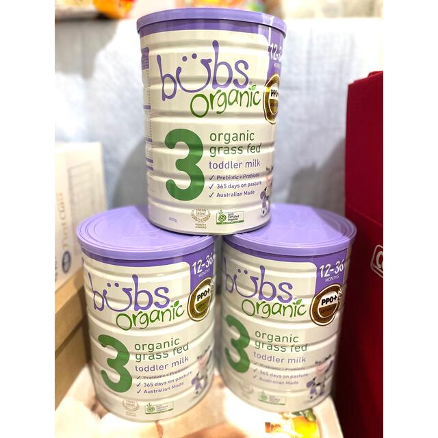 bubs organic フォローオンフォーミュラ 2缶セット bubs organic