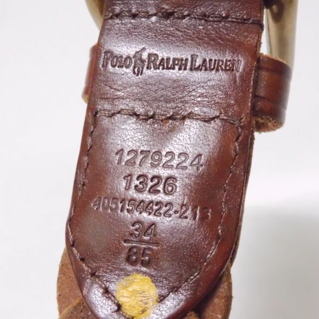 POLO RALPH LAUREN - ポロラルフローレン レザーメッシュベルト