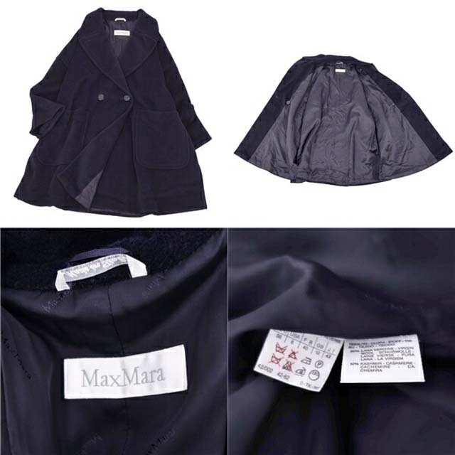 Max Mara - マックスマーラ コート 白タグ ウール カシミヤ オーバー