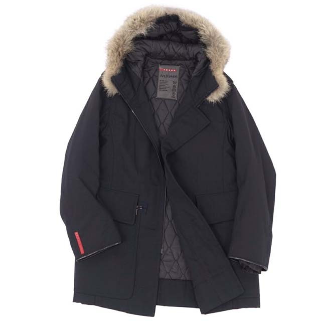 PRADA - プラダ スポーツ コート 中綿 裏キルティング ファー付き