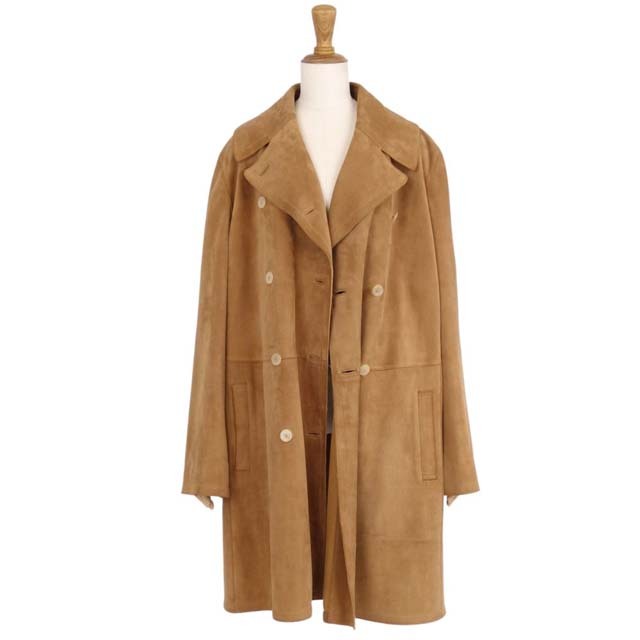 LOEWE - ロエベ コート トレンチコート スウェードレザー 本革