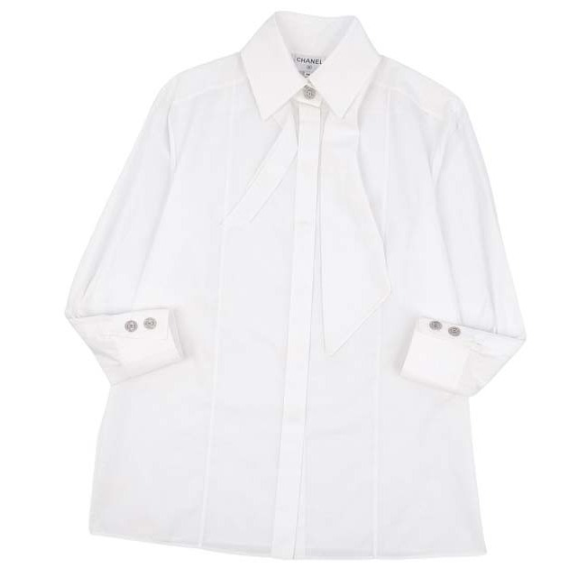 CHANEL - シャネル ブラウス 20P P63241 ココマーク ラインストーン