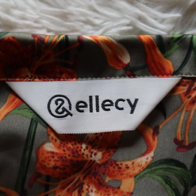 ellecy - &ellecy アンドエルシー 長袖シャツ オープンカラーシャツ 花