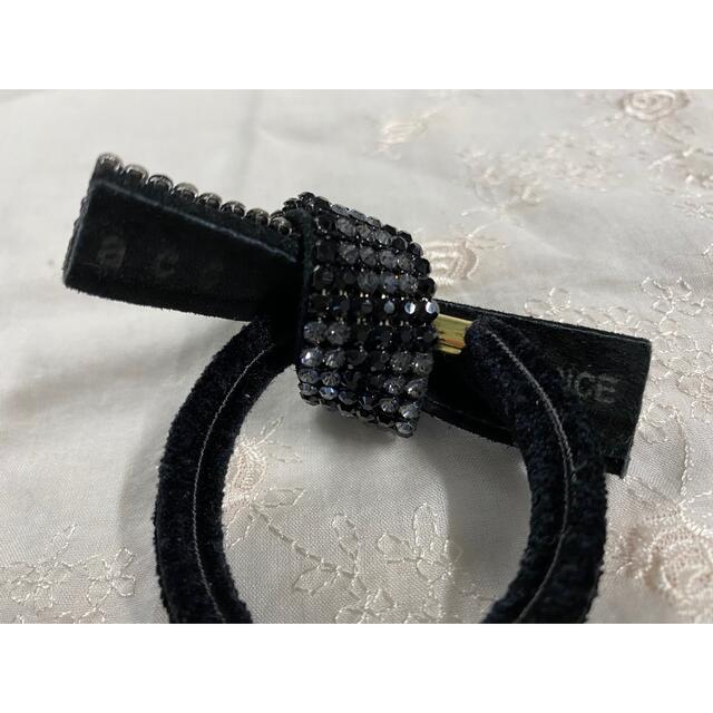 acca アッカ ブリジット ポニー ブラック×シルバー 美品 美品 acca