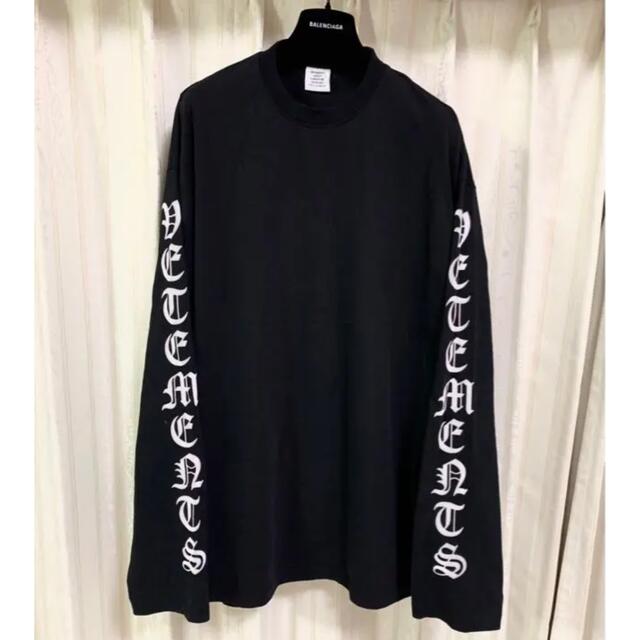 RAF SIMONS - VETEMENTS ヴェトモン 21AW 袖ロゴ ロンT ロングスリーブ