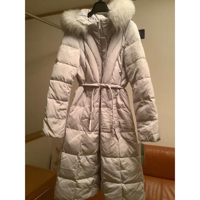 dinos - ディノスDAMAブルーフォックスファー付き 撥水加工ダウン