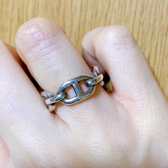 HERMES - エルメス Hermes シェーヌダンクル コンビ リング 指輪 の