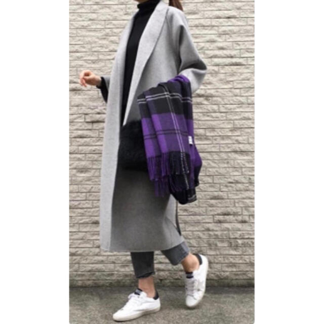 Johnstons - HAUNT別注 ジョンストンズ カシミヤ大判ストール パープル