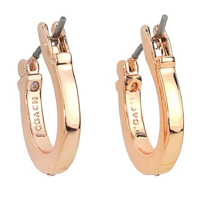 COACH - 新品 コーチ COACH ピアス パヴェ ハギー ピアス ローズ