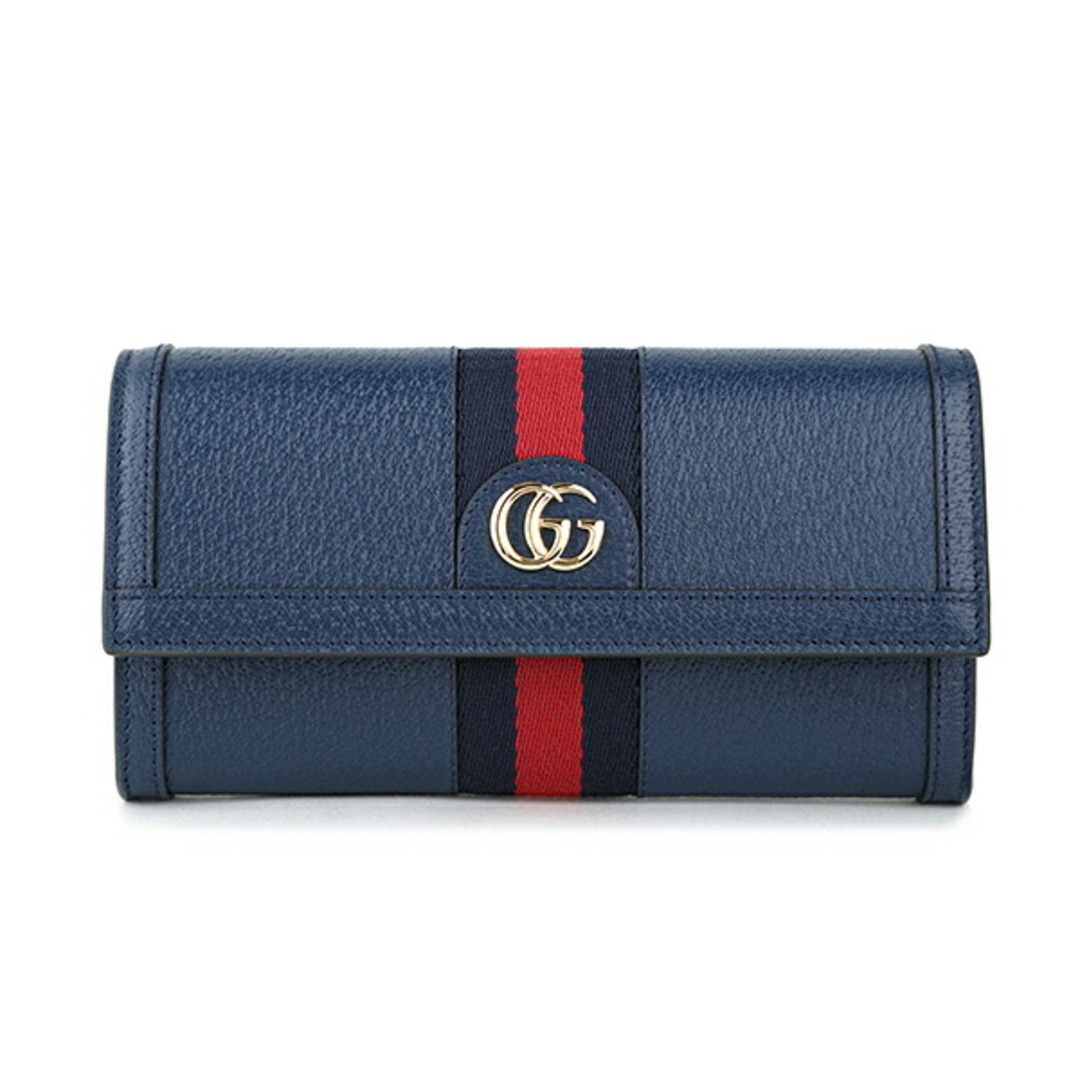 GUCCI - 新品 グッチ GUCCI 長財布 オフィディア ネイビーの通販 by