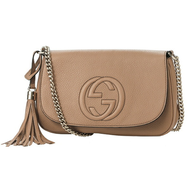 GUCCI - 新品 グッチ GUCCI ショルダーバッグ ソーホー ベージュ系の