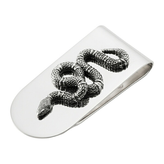 GUCCI - 新品 グッチ GUCCI マネークリップ スネーク シルバーの通販