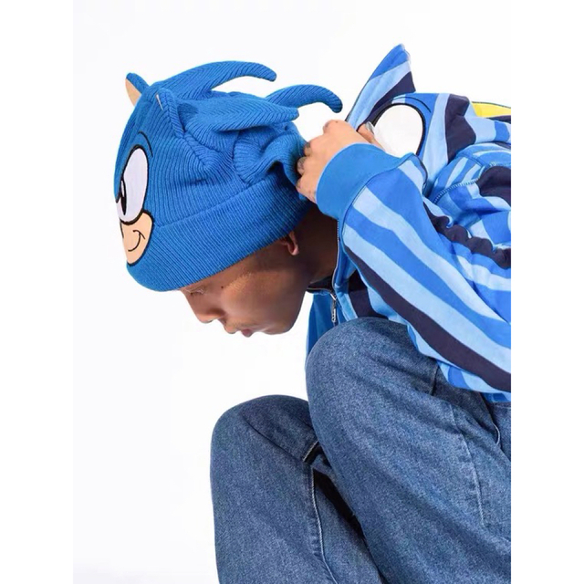 RTVG Super Sonic ソニック コラボ ニット 帽ビーニー キャップの通販