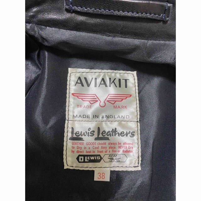 Lewis Leathers - ルイスレザーサイクロン長方形スクエアパッチシープ