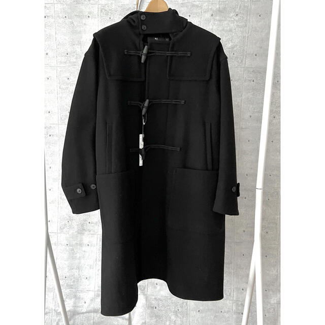 UNIQLO - UNIQLO +J ウールオーバーサイズダッフルコート 黒L 新品