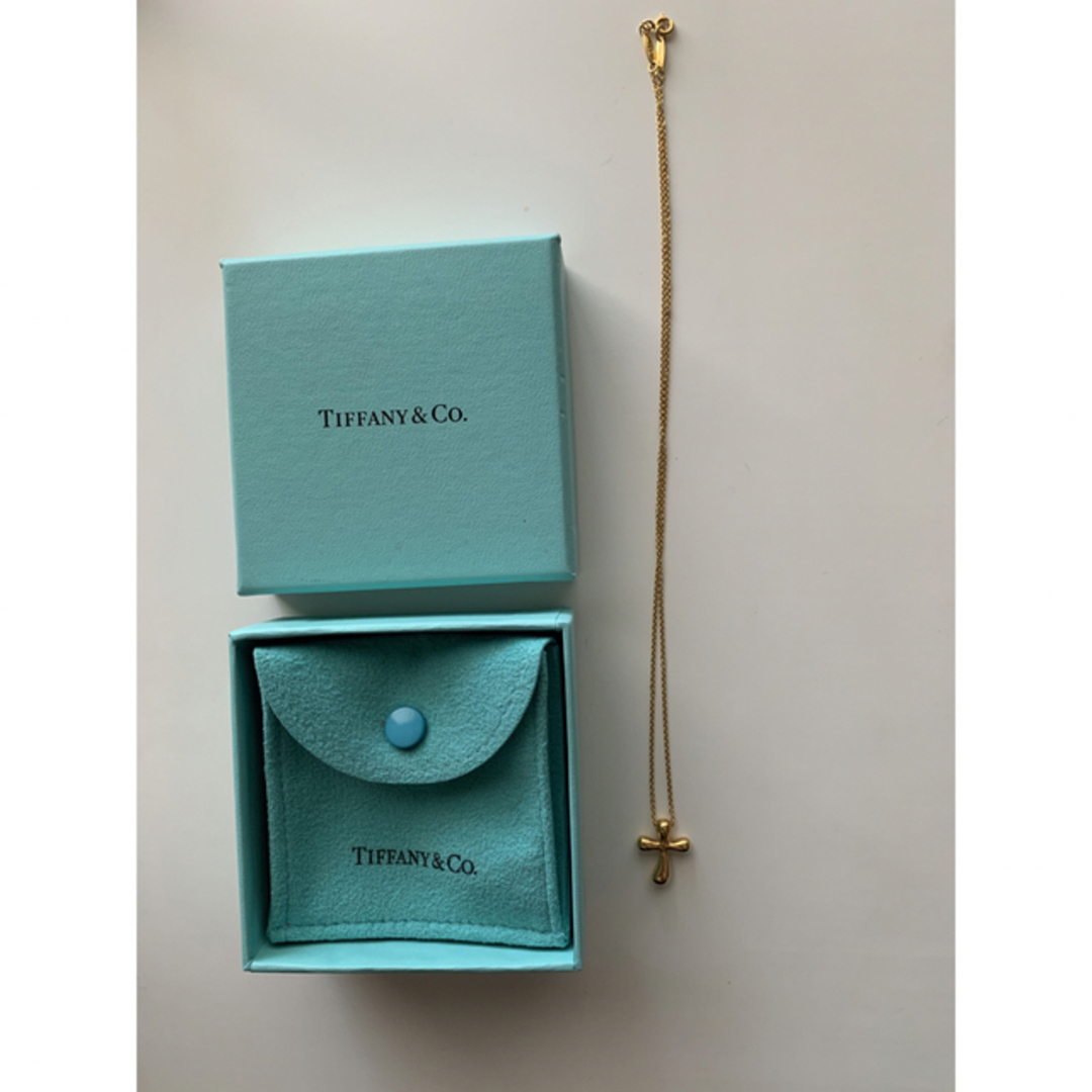 Tiffany & Co. - TIFFANY&Co. 18金 ドッツ ルビー クロス ペンダント