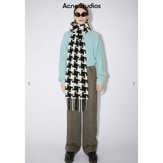 Acne Studios - Acne Studios22aw秋冬新作千鳥格子柄マフラーの通販 by