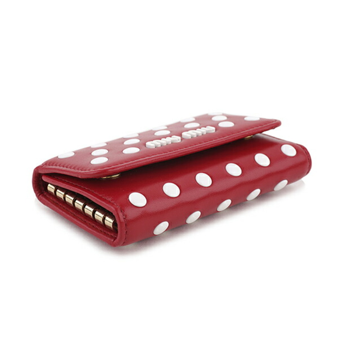 MIU MIU - 新品 ミュウミュウ MIU MIU キーケース ドットスタッズ