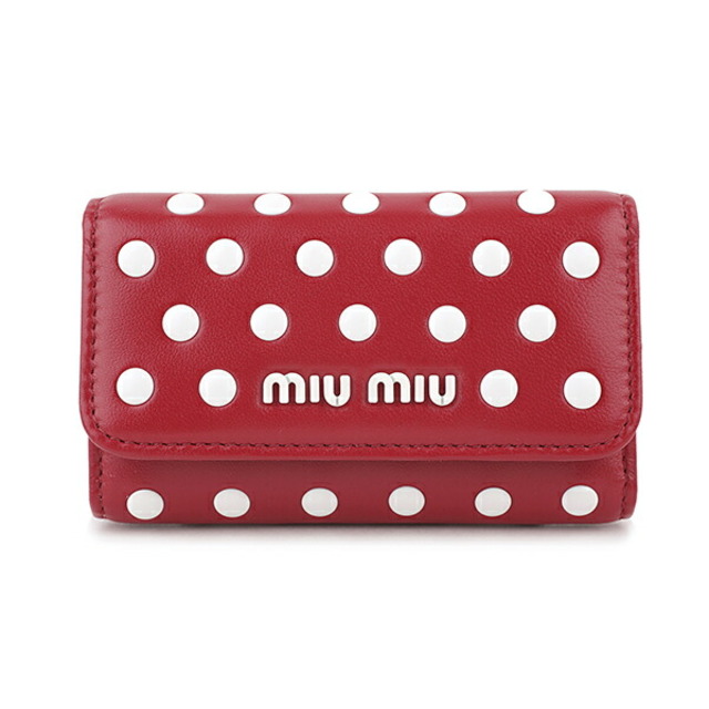 MIU MIU - 新品 ミュウミュウ MIU MIU キーケース ドットスタッズ