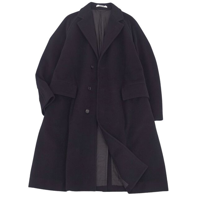 美品 オーラリー AURALEE コート 19AW チェスターコート ロングコート