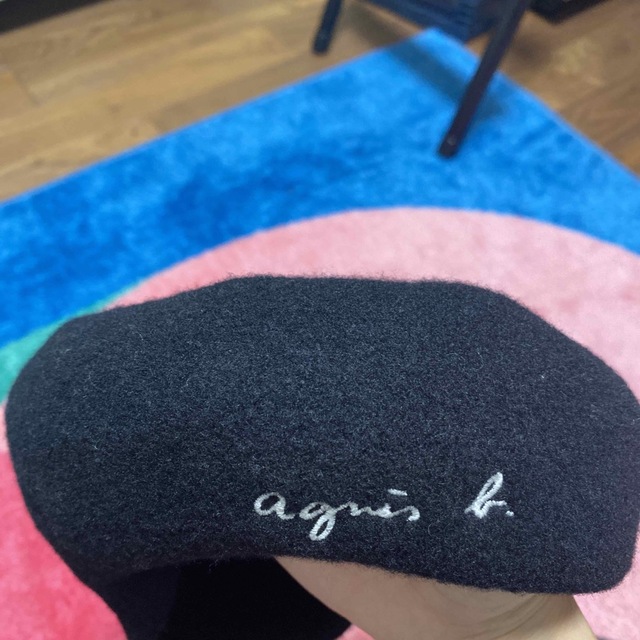 agnes b. - アニエスベー キッズベレー帽 サイズT1 ブラックの通販 by