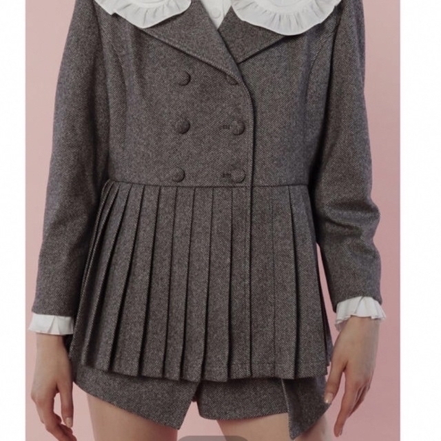 épine - epine プリーツジャケット グレーの通販 by お文具s shop
