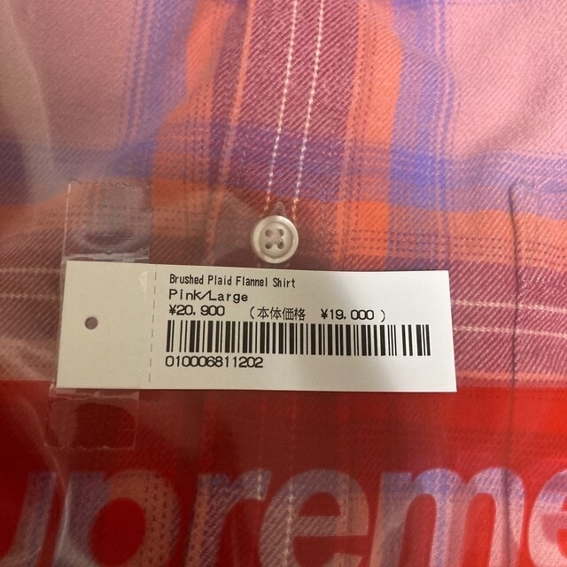 Supreme - Supreme Brushed Plaid Flannel Shirt Pinkの通販 by みかん