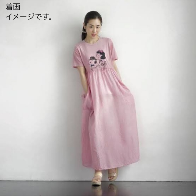 ☆potto ポト リメイクワンピース スウェット 切替 スヌーピーの通販