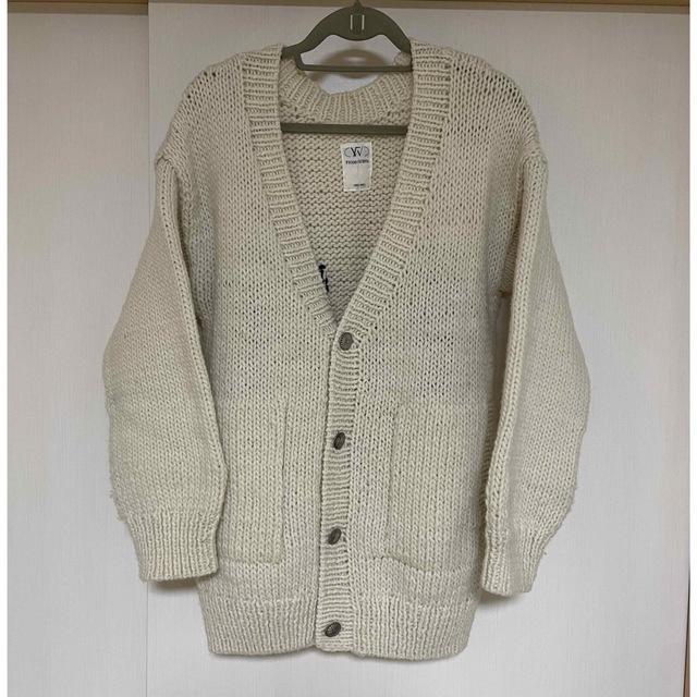 FRAMeWORK - ホワイト フレームワーク 20thハンドニットカーディガンの