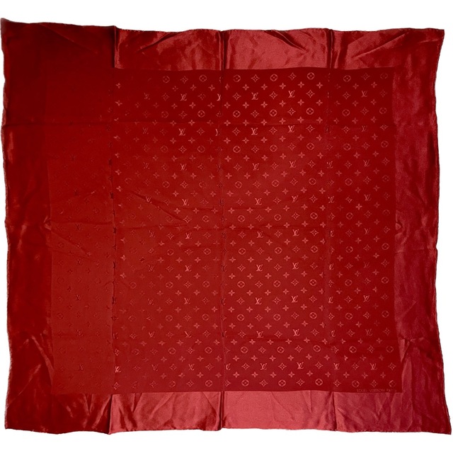 LOUIS VUITTON - LOUIS VUITTON ヴィトン スカーフ レッドの通販 by