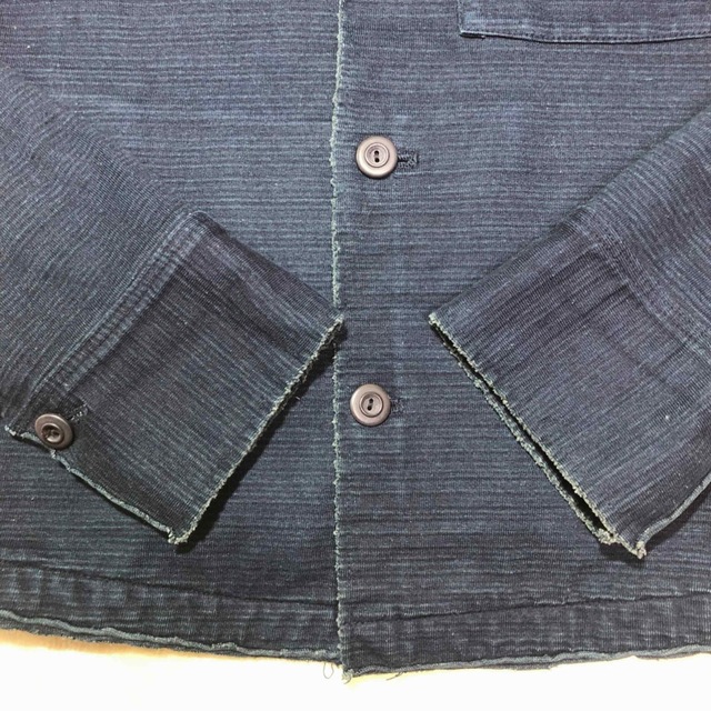 45rpm 45R デニム ストライプ ジャケット 藍染 インディゴ 【公式通販】
