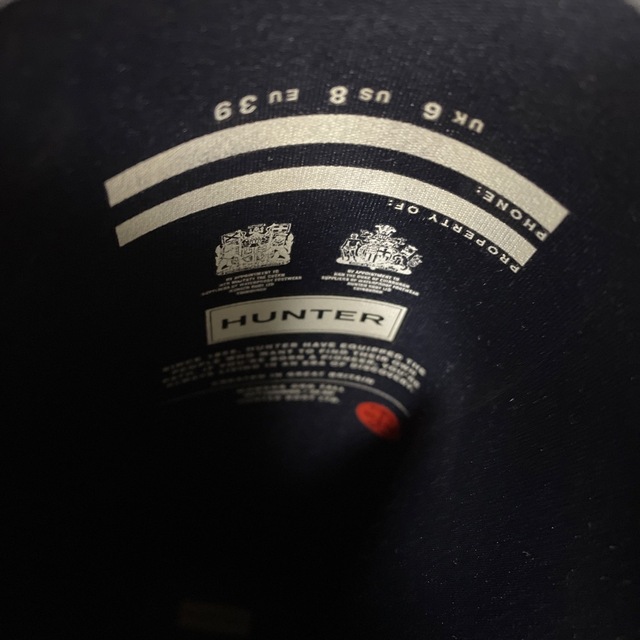 HUNTER - 超美品 ハンター レインブーツ ネイビー 25〜25.5㎝の通販 by