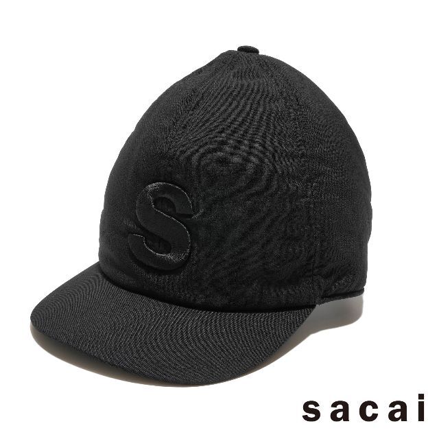 sacai - 新品 sacai Sロゴ キャップ ブラックの通販 by ユニオン