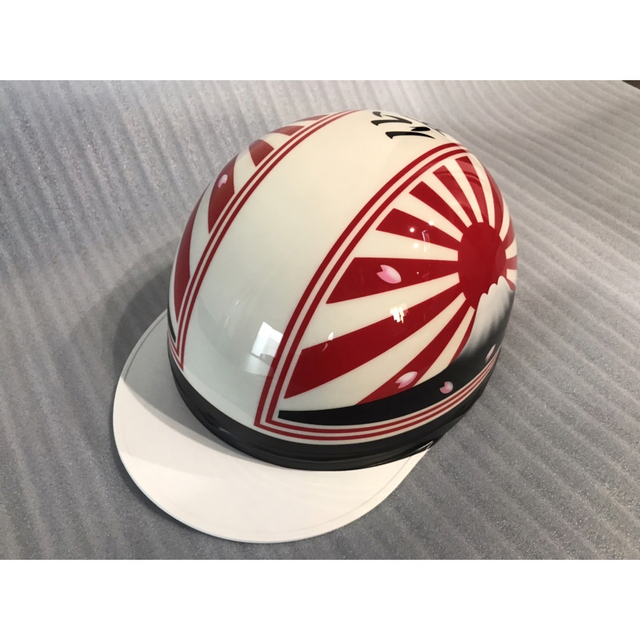 桜 富士日章 コルク半 ヘルメット 旧車會 暴走族 三段シート