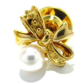MIKIMOTO - ミキモト ブローチ - K18YG×パール リボンの通販 by ブラン