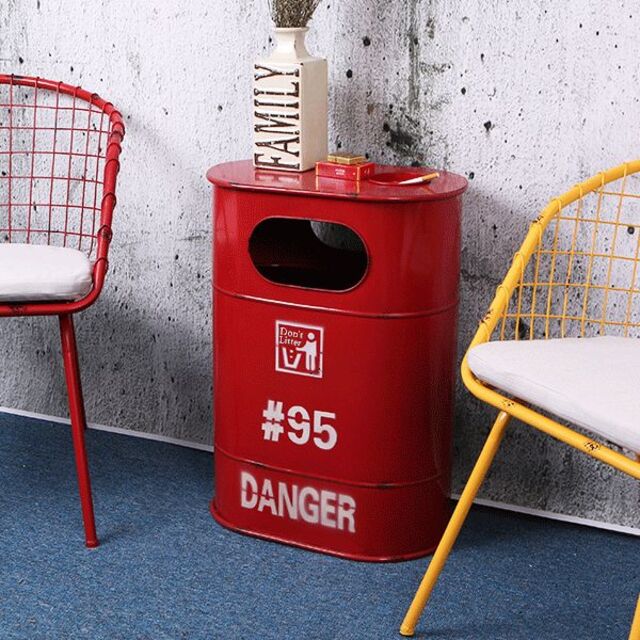 ゴミ箱 おしゃれ アメリカンレトロ ドラム缶 ダストボックス BZ-13の